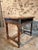 Wood Small Antique Rustic Worktable with Storage For Sale - Image 7 of 18