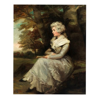 After John Hoppner, Portrait of a Lady, 1800s, Oil on Canvas For Sale