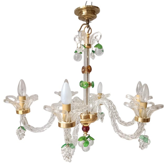 Chandelier attributed to Paolo Venini for Murano For Sale - Image 9 of 9