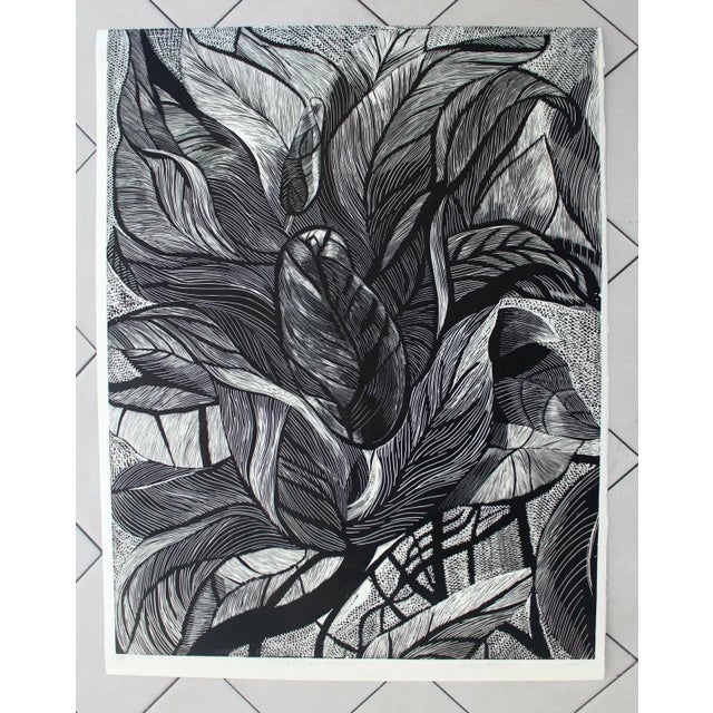 Linocut on paper, 3/50. Marta Bozyk (1973). A graduate of the Graphic Department of the Academy of Fine Arts in Krakow....