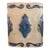 Handmade Tan and Blue Pottery Vase For Sale