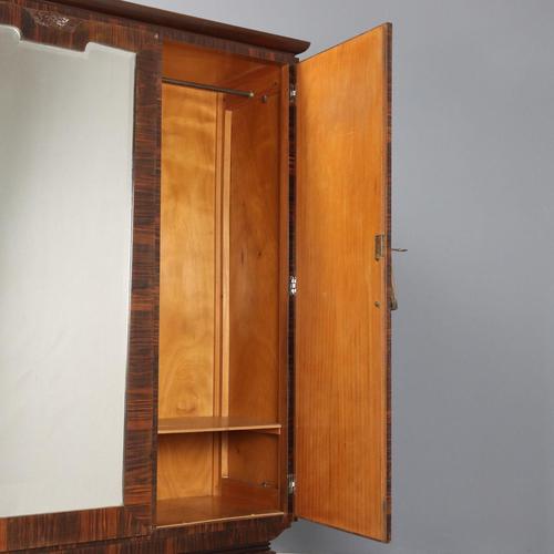 Art Deco Wardrobe in Walnut For Sale - Image 5 of 14