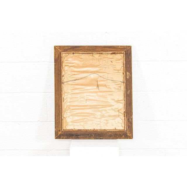 Vintage Antique Ornate Gold Decorative Hanging Wall Mirror For Sale - Image 9 of 9