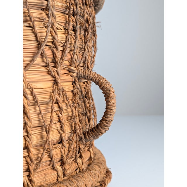 Spanish Andalusian Rustic Woven Esparto Baskets, 1960s, Set of 2 For Sale - Image 14 of 18