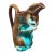French Majolica Squirrel Pitcher Orchies, Circa 1890 For Sale