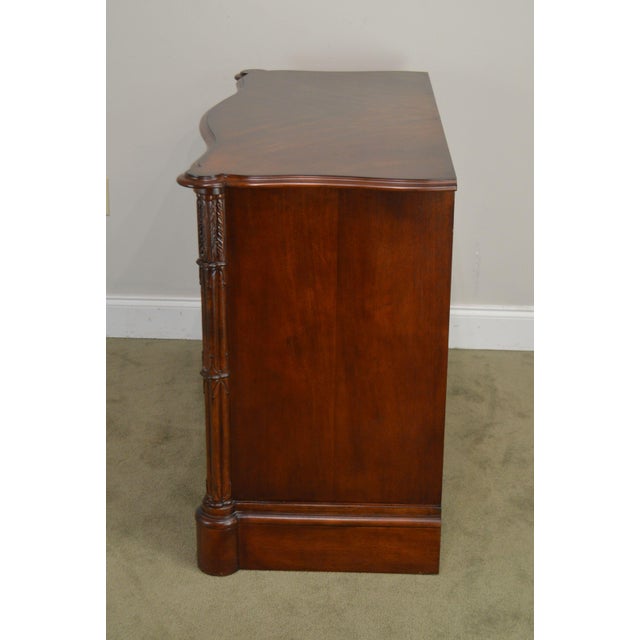 Broyhill 100th Anniversary Collection Serpentine Flame Mahogany Chest