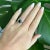 Contemporary Marguerite Gold Sapphire and Diamond Ring, Size 6 For Sale - Image 3 of 5