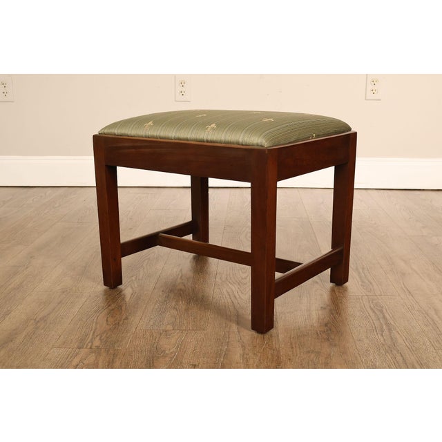 Kittinger Williamsburg Adaptation Mahogany Footstool For Sale - Image 15 of 18