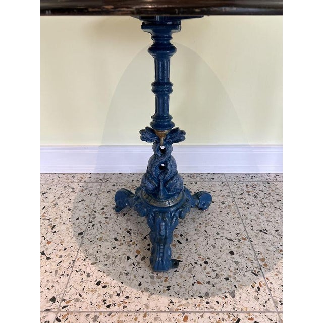 Antique Victorian cast iron sea monster occasional bistro, refectory, hall, console, kitchen, patio, terrace and...