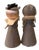 Mid-century craftiness at its best: these wonderfully charming vintage Pilgrim figures are handmade examples of mid-...