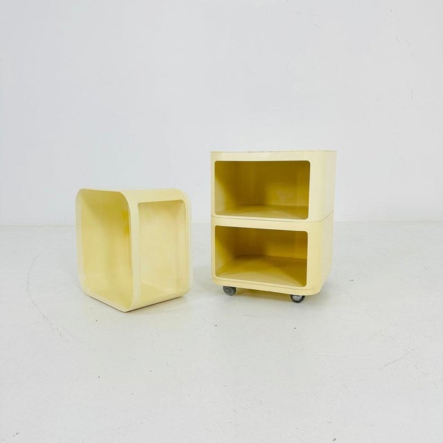 Yellow Square Serving Trolley by Anna Castelli for Kartell For Sale - Image 8 of 11