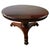 49" English Georgian Center Table, 19th Century Round Mahogany Pedestal Table For Sale - Image 15 of 16