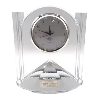 Vintage Lenox Synchronicity Crystal Clock For Sale