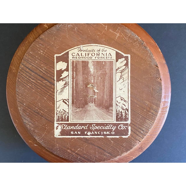 1950s 1950s Mid-Century California Redwood Checkerboard Pattern Box For Sale - Image 5 of 7