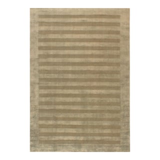 Yunta Hand loom Viscose Gold Rug - 12'x15' For Sale
