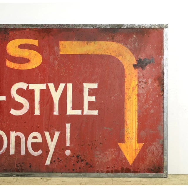 2020s Newly Made Reclaimed Shoes Aluminum Marty Supreme Movie Prop Sign For Sale - Image 5 of 7