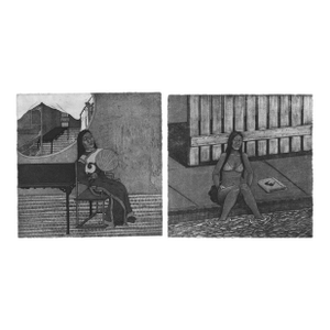 Tammy Harrington Sunday Afternoon Diptych Etchings