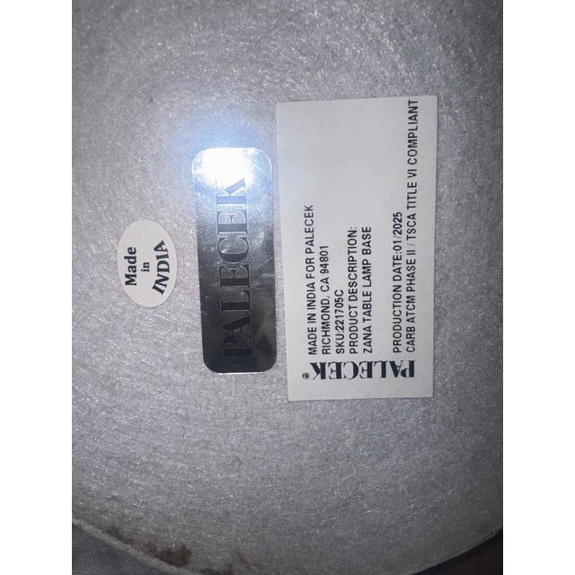 Stone Palecek Zana Table Lamp For Sale - Image 7 of 17