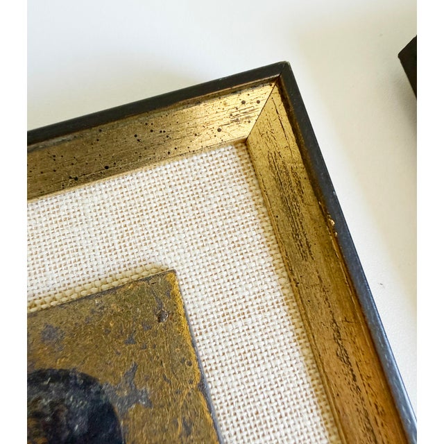 Dandy Portraits in Gold Leaf, Framed, 1950s For Sale - Image 4 of 12