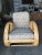 Rare five-strand round full pretzel arm rattan lounge chair with fancy wicker wrappings. 1950, United States We only...