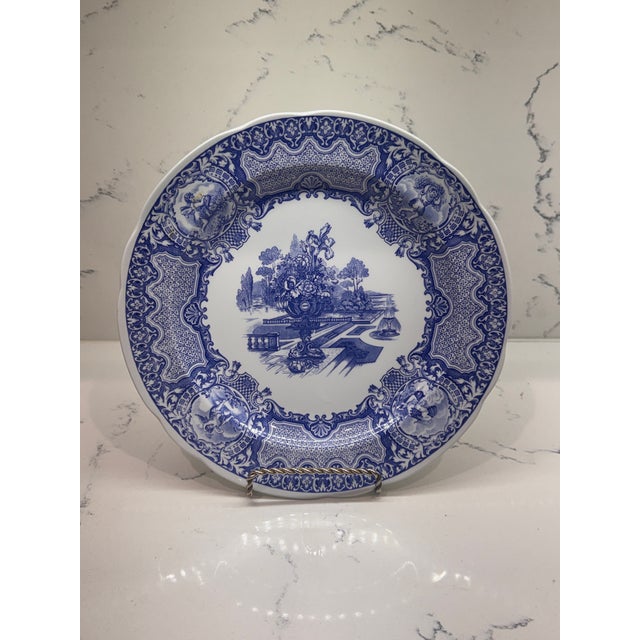 Ceramic Vintage 1990s Spode Blue and White Collection Decorative Plates - Set of 6 For Sale - Image 7 of 14