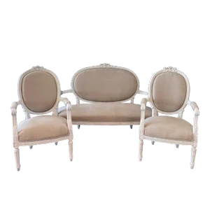 French Louis XVI Belle Epoque Parlor or Salon Set -Set of 3