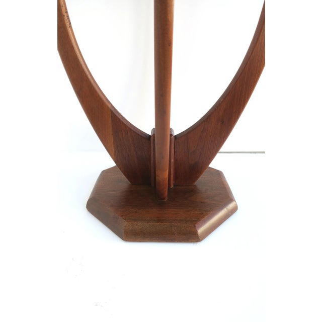 Midcentury Modern Wood and Glass Side Table For Sale - Image 9 of 11