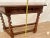 Wood Vintage Sofa Table Console Barley Twist Legs Cherry, Drawer Hand Carved, Italian For Sale - Image 7 of 10