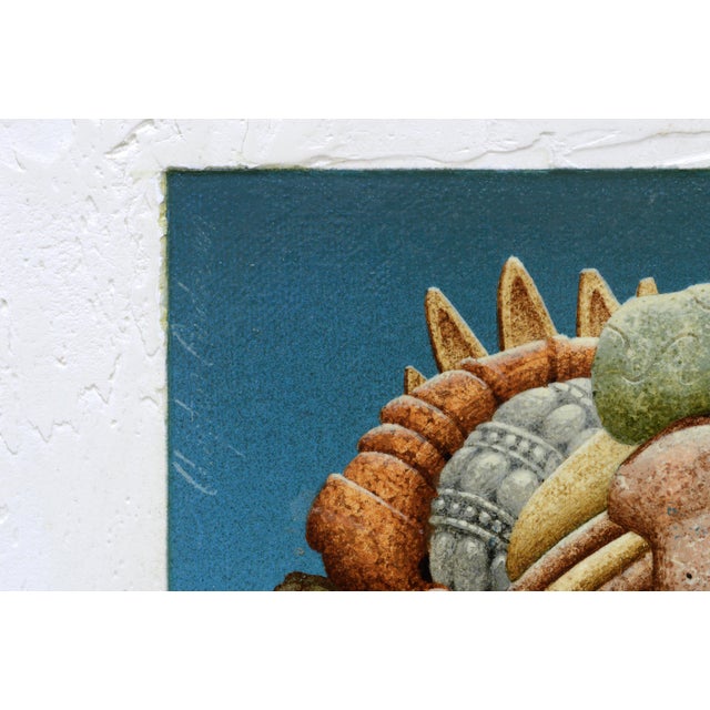 Clayton Anderson "Precious Stones" Surrealist Mixed Media Composition Circa 1970 For Sale In Monterey, CA - Image 6 of 8