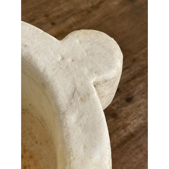 White Marble Mortar, 17th Century For Sale - Image 5 of 12