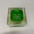 Gold Murano Green Glass Sommerso Block Cube Ashtray from Flavio Poli, Italy, 1970s For Sale - Image 8 of 18