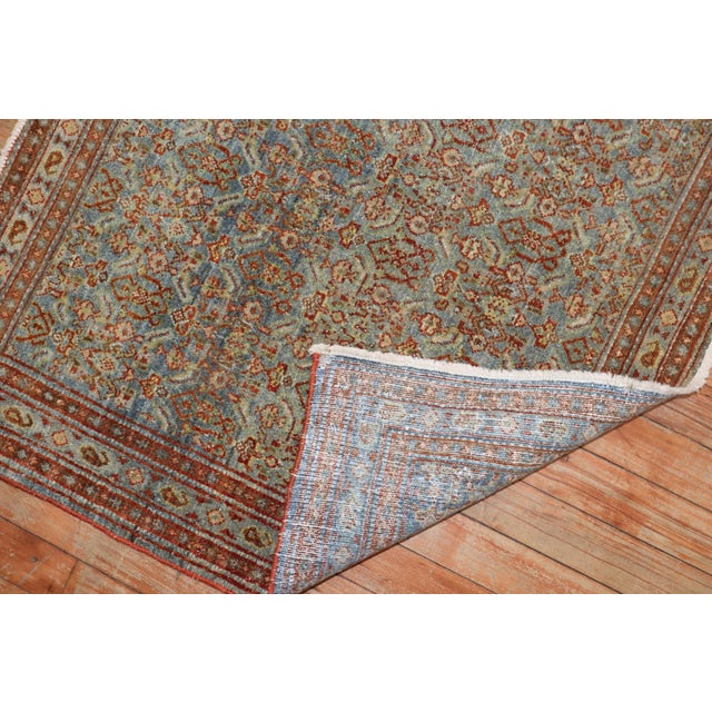 Antique Persian Senneh Throw Rug rug no.j2572 For Sale In New York - Image 6 of 7