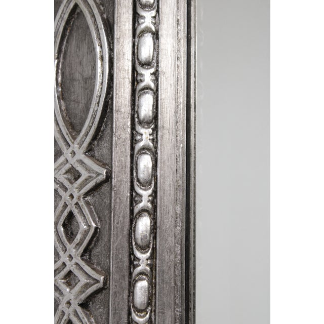 Friedman Brothers #7261 Silver Decorated Beveled Mirror For Sale - Image 10 of 14