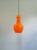 Space Age Orange Opaline Glass Pendant from Targetti Sankey, Italy, 1960s-1970s For Sale - Image 6 of 12