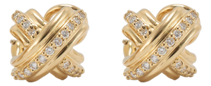 Vintage Tiffany & Co. X 18k Yellow Gold 0.53ctw Diamond Clip on Earrings, Pair