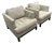 Crate & Barrel Lounge Armchairs, Pair For Sale