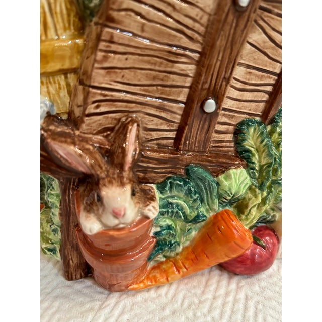 Brown 1996 Fitz and Floyd English Garden Cookie Jar or Large Canister For Sale - Image 8 of 12