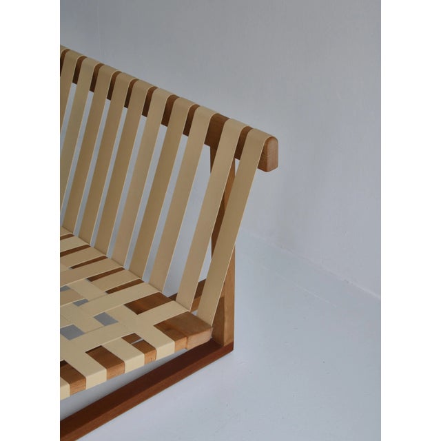 Model 211 2-Seater Sofa in Oak and Ottoman by Børge Mogensen for for Fredericia, 1956, Set of 2 For Sale - Image 13 of 18