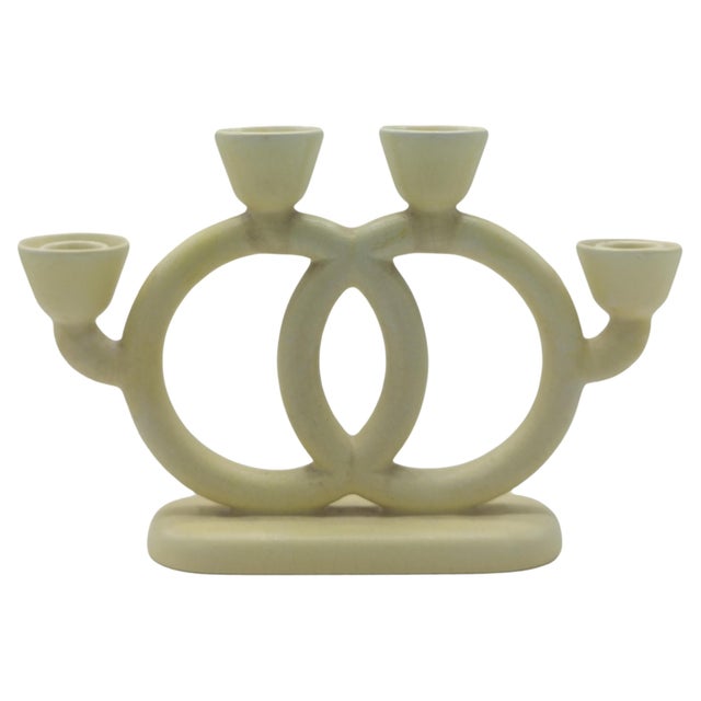 Ceramic Mod. 1278 Ceramic Candleholder by Guido Andlovitz for Sci Laveno, 1935 For Sale - Image 7 of 7