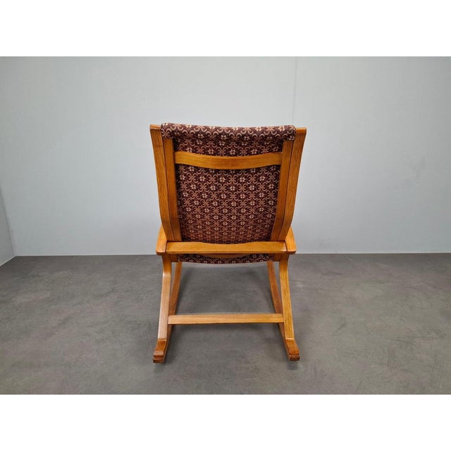 1930s Vintage Art Deco Czechoslovak Bentwood Rocking Chair, 1930s For Sale - Image 5 of 16