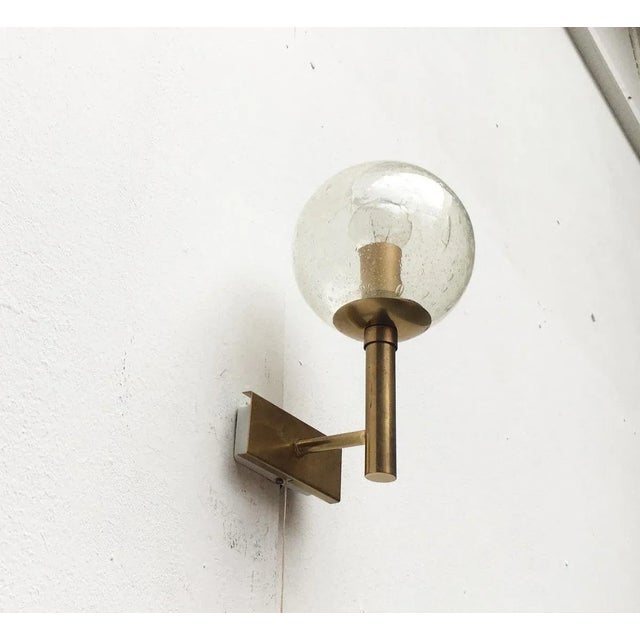 Mid-Century Modern German Brass and Glass Sconces from Doria Leuchten, Set of 2 For Sale - Image 17 of 18
