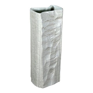 Rosenthal Studio Line White Porcelain Vase by Martin Freyer 1960s-70s For Sale