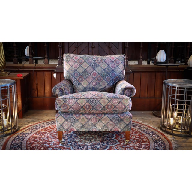 Vintage Chair with Cushion Back from George Smith, 2010s For Sale - Image 17 of 18