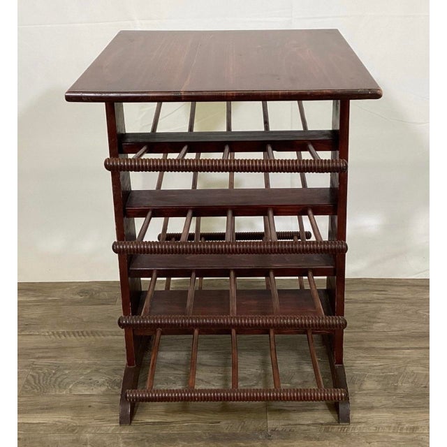 Mid-Century Modern 20th Century MCM Style Table/Magazine Rack, in the Manner of Josef Frank For Sale - Image 3 of 8