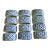 Vintage Williams Sonoma Blue & White Porcelain Napkin Rings - Set of 12 For Sale