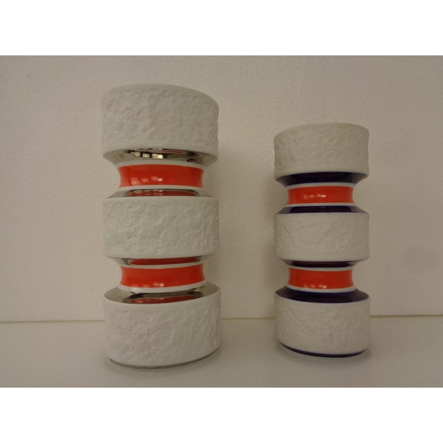 Space Age Op Art Vases from Royal KPM, 1960s, Set of 2 For Sale - Image 4 of 12