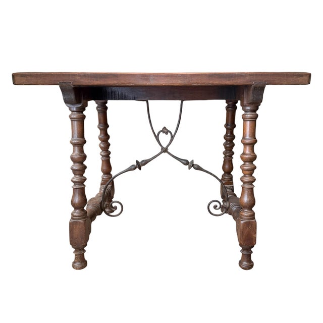 Farmhouse Pair of 19th Century Spanish Tables For Sale - Image 3 of 18