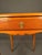 Early 20th Century French Louis XV Style Cherry Wood Side Table With Leather Top, Circa 1920 For Sale - Image 5 of 17