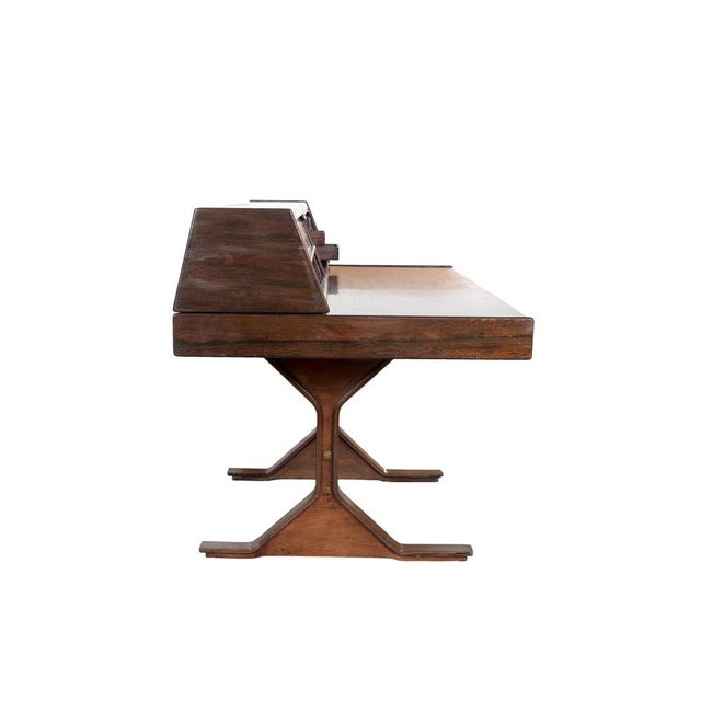 Brown Desk 530 by Gianfranco Frattini for Bernini, 1950s For Sale - Image 8 of 12