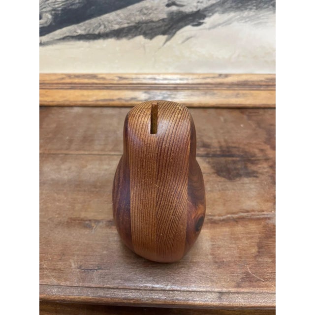 Vintage Decorative Wood Carved Bird Coin Collector by Deborah Bump For Sale In Seattle - Image 6 of 7